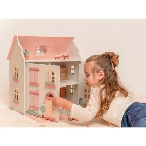 Casa de muñecas rosa Little Dutch