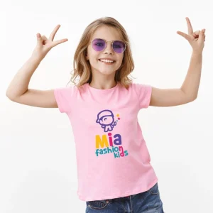 Camiseta manga corta niño y niña Mia Fashion Kids logo varios colores