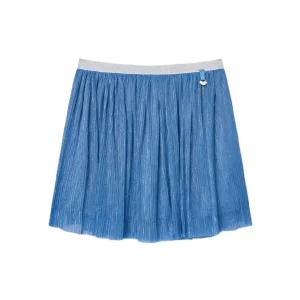 Falda bebe niña y niña azul con detalles plateados 25003