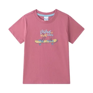 Camiseta niño skate roja 65248